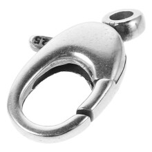 Zilveren Lobster Clasp Met Veer Voor Creatieve Sieraden Projecten
