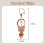 Μπρελόκ με κρυστάλλινο στρας Bling Crystal Rhinestone με χαριτωμένο μπρελόκ ζώων για 5
