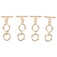 4St Duurzame Metalen Ketting Extenders Met Ovale T-Bar Sluiting