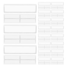 48St PVC Indexkaart Hoesjes Zelfklevend Voor Boeken En Prijsetiketten