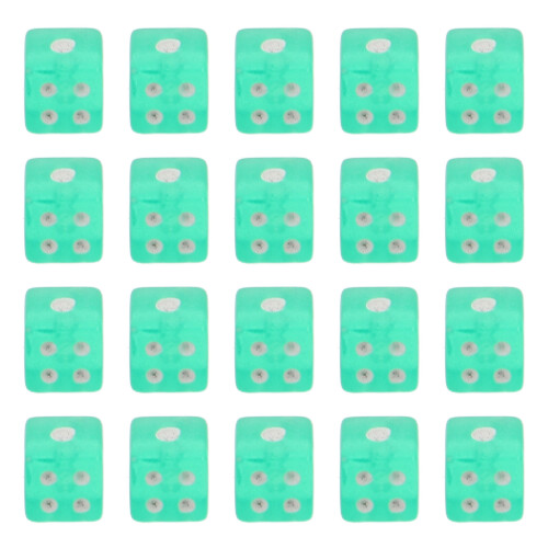 500St Compacte Transparante Mini Dobbelstenen Set Voor Tabletop Games