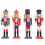 4St Nutcracker Figuren Kleurrijke Kerstversiering 1