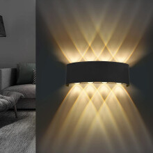 stuk binnenwandlamp, 8W aluminium op- en neerwaartse wandlamp, IP65 waterdicht, warm wit, moderne plafond- en halverlichting