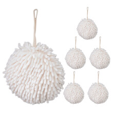 6St Decoratieve Chenille Handdoek Ballen En Absorberend Thuis