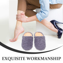 1Paar Zachte Koppelslippers Met Stille Zool En Antislip Grip