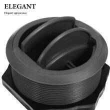 1Airventdeflector Universele Ronde Car Airconditioning Vent ABS Grijs