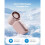 Mini ventilateur rose rechargeable, 6 vitesses écran LED + cordon voyage 5