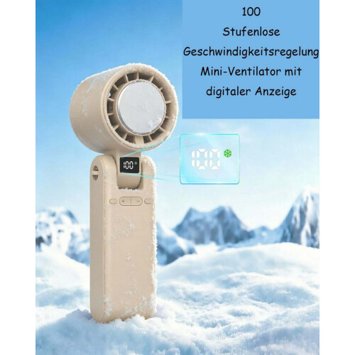 Handventilator, draagbare turboventilator met koelend effect, 3-in-1 handventilator 2