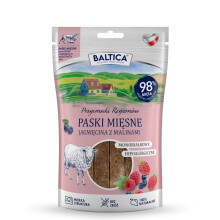 BALTICA Przysmaki Regionów Mono Meat Strips Lamb with Raspberries - dog treat - 90 g