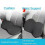 (Black) 2 in 1 Multifunctional Car Seat Cushion Universal Memory Lumbar Pillow Support 4