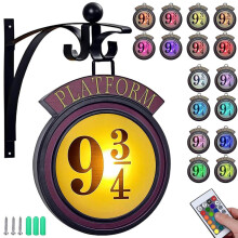 Lámpara de pared con 16 colores, diseño de personajes de películas, luz nocturna de 25 cm, decoración para el hogar, sala de estar y habitac