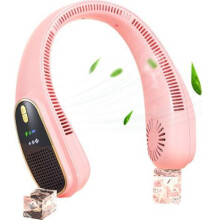Ventilador de cuello portátil manos libres, recargable por USB, sin aspas, silencioso, ventilador de refrigeración personal para deportes al