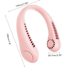 Ventilador de cuello portátil sin aspas, ventilador portátil manos libres recargable, potente y silencioso, ideal para deportes al aire libr