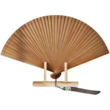 Abanico de mano plegable de bambú para sauna, barbacoa, fiestas y celebraciones, diseño de libélula.
