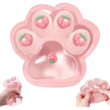 Juguete antiestrés sensorial gigante con forma de pata de gato para adultos y niños, suave y kawaii.