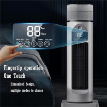 Mini tour ventilateur blanc, brume oscillation silencieux USB bureau