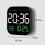 Multifunctional LED Wall Clock with Remote Control, Timer, Countdown, Temperature Display, Dark Pink 3
