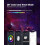 LED Starry Sky Projector, WiFi Projector with RGB Dimming, Voice Control, 3D Galaxy, Black 5