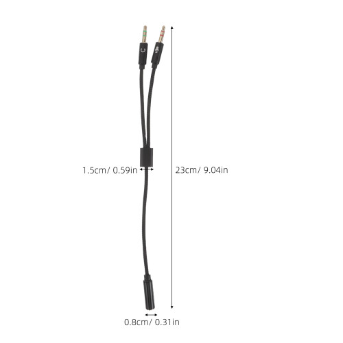 5St Dual Audio Adapter Voor Headset En Microfoon Gaming 1