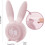 Réveil lapin mignon avec veilleuse, fonction snooze, réveil programmé, format 12/24 heures 4