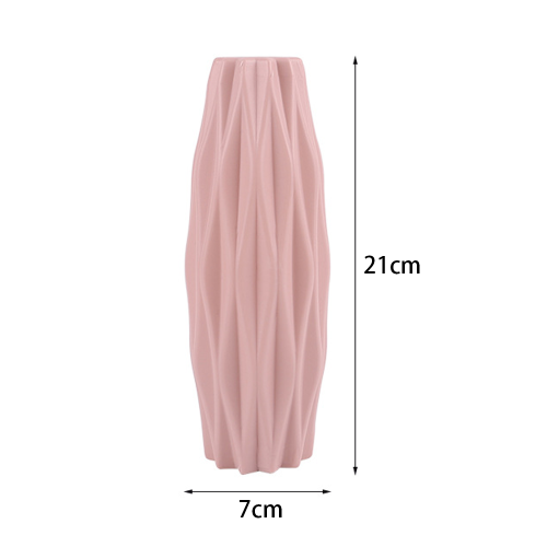 Vase élégant, finition chromée résistante, motif floral moderne 1