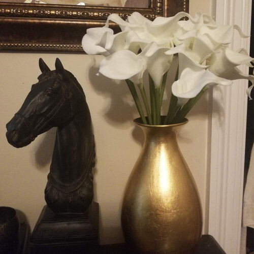 Τεχνητή διακόσμηση σπιτιού Calla Lily, κομψές συνθέσεις λουλουδιών για γάμο, 1