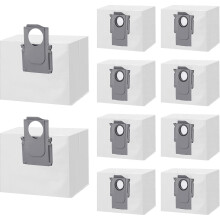 10 Pack Dust Bags for Roborock S8 S8 Pro Ultra S7 MaxV Ultra S7 Pro Ultra Q7 Q7 Max Q5 Replacement Vacuum Cleaner Bags L