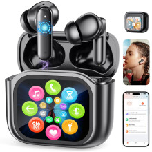 AI Translator Earbuds, Wireless Bluetooth Earbuds, ANC, 300mAh Charging Case, 155 Languages, EQ Sound Modes
