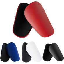 Mini Shin Guard Holders 4 Pack, Small Shin Protectors for Sports Training, Lightweight Adjustable Fit, Black