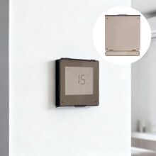 2St Zwarte Thermostaat Beschermhoes Voor Airconditioning En Verwarming