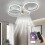Ceiling Fan with Light, Quiet Dimmable Ceiling Light, 108W and 15W, 6-Speed, With Remote Control 1