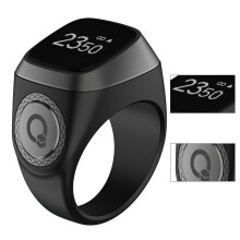 Digital Tasbih Ring 22mm with Bluetooth, OLED Display, Vibration Alarm, USB Charging, Adjustable Prayer Counter