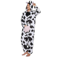 (L) Halloween Adult Cow Plush Pajamas