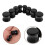 4Paren Zwarte Obsidiaan Oor Pluggen Design Draagcomfort 6