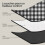 Waterproof Picnic Blanket Mat, 200 x 200 cm, Black Checkered Pattern, Foldable Outdoor Mat 5