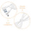 2St Rechte Micro USB Kabel Wit, Gevlochten, Snelle Data Transfer 4