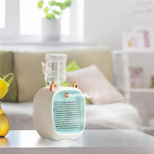 Mini Climatizador USB com Nebulizador e Humidificador Azul