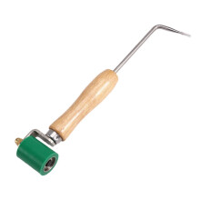 Rouleau Ă Joints avec Sonde et Manche en Bois, Rouleau Ă Joints en Silicone de 40 mm pour Toitures Monocouches PVC/EPDM