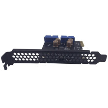 PCI-E Naar USB3.0 Dual 19PIN Connector Uitbreidingskaart PCIe 2.0 X1 19P voor Frontpaneel Adapterkaart 5 Gbps
