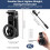 Treppiede per smartphone magnetico 4 in 1 con telecomando Bluetooth, bastone per selfie nero, supporto pieghevole e stabile 2