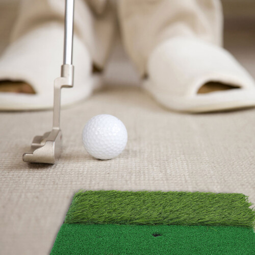 2St Golf Trainingsmat Met Vervangbaar Oppervlak En Stevige Grip 2