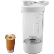 Self Stirring Mug 400 ml, Rechargeable Protein Shaker with Automatic Mixer, USB-C Mixing Cup for Coffee, Tea, Milk and P