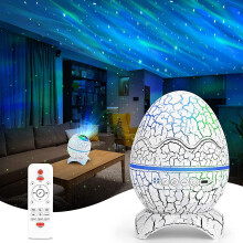 LED Starry Sky Projector, Galaxy Planetarium Light with Remote Control, Bluetooth Speaker, Aurora Effects, White Noise a