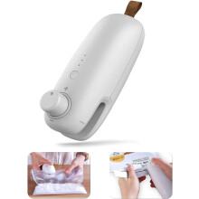 Mini Vacuum Sealer with Cutter, 2 in 1 Bag Sealer for Food Storage and Heat Sealing, Compact Portable Kitchen Tool