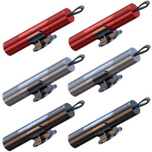 6-Pack Safety Hammer Seat Belt Cutter with Test Glass, Emergency Glass Breaker Multifunctional Escape Tool