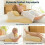 Memory Foam Reading Pillow, Multi-Position Support Pillow for Small Adults - Yellow 5