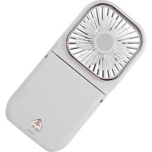 Ventilatore da collo pieghevole con 3 velocità regolabili, mini ventilatore portatile ricaricabile tramite USB per escursioni e picnic, bian