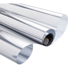 Pellicola a specchio unidirezionale statica per finestre 40 x 200 cm, protezione UV e termica, effetto specchio per la privacy diurna per uf