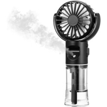 Ventilatore nebulizzatore portatile, mini ventilatore ricaricabile con 4 velocità, ventilatore da scrivania e da viaggio USB per ufficio, ca