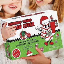 Christmas Advent Calendar 24 Days Xmas Countdown straw cover Boy Girl Toys Party Supplies Festive Kit